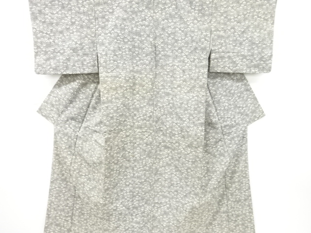 アンティーク　笠松模様織り出し手織り紬着物